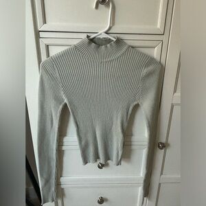 BRANDY MELVILLE Green Diana Turtleneck Top
